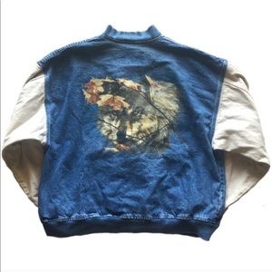Vtg International Denim Wolf Jacket